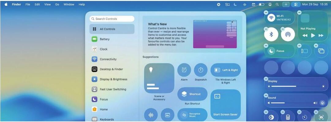 Meet the new menu bar
