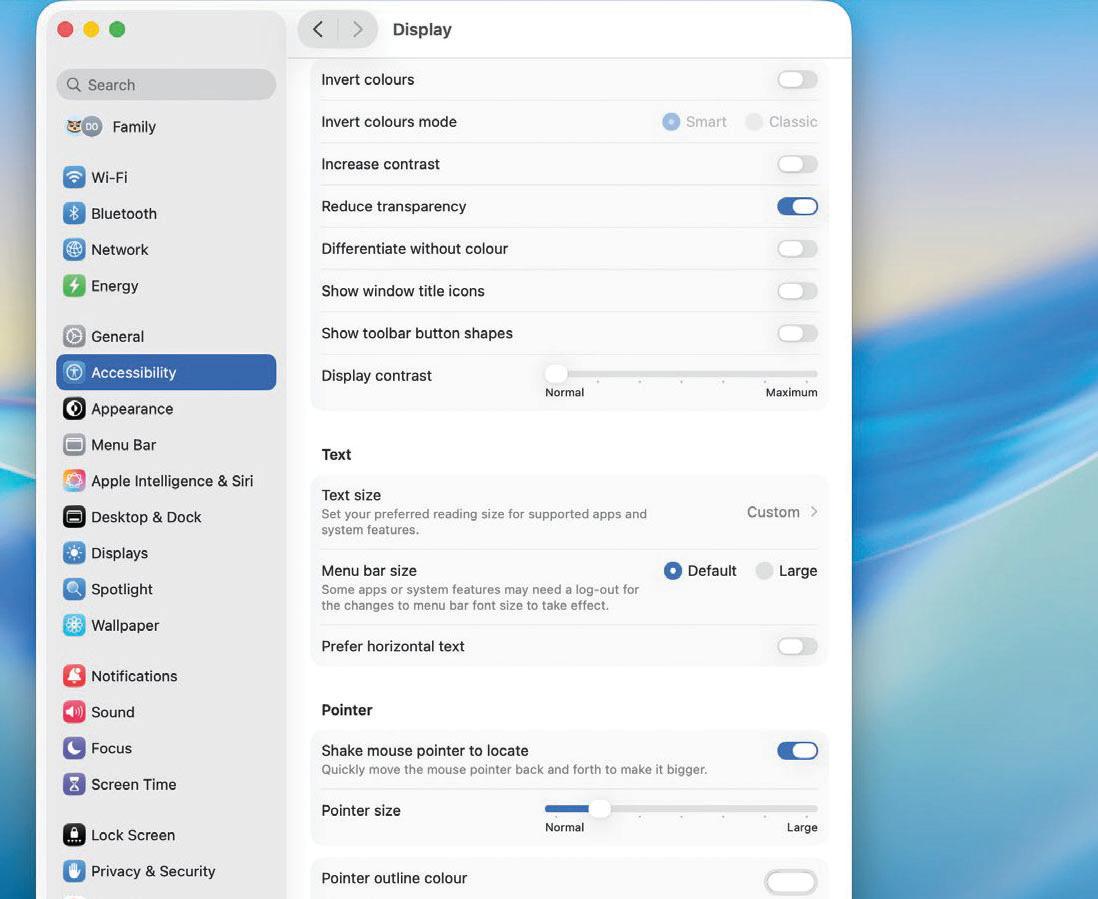 Increase contrast controls