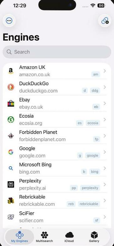 Search any website - fast!