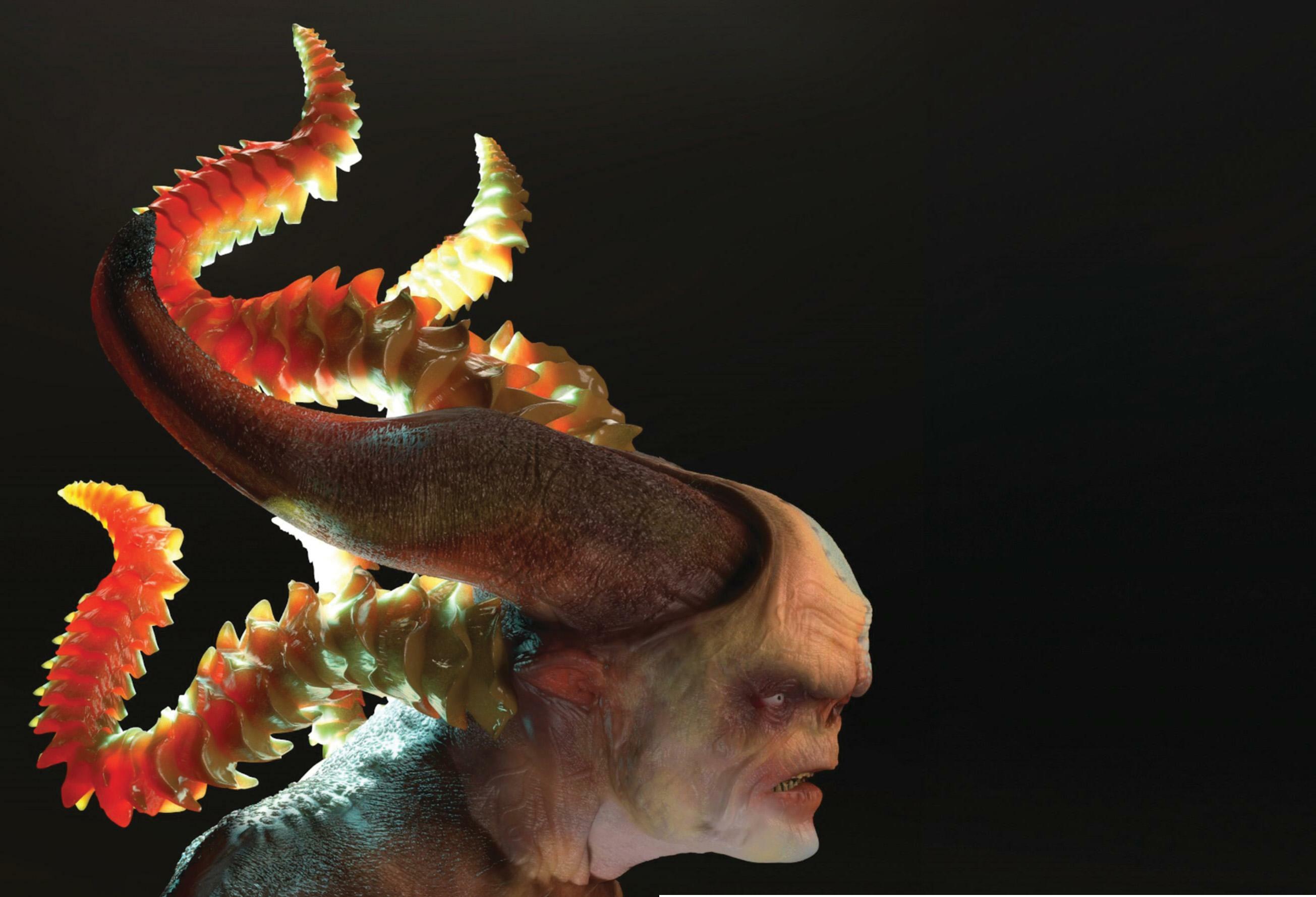 HOW DO I MAKE REALISTIC HORNS FOR MY CREATURES ON AN IPAD?