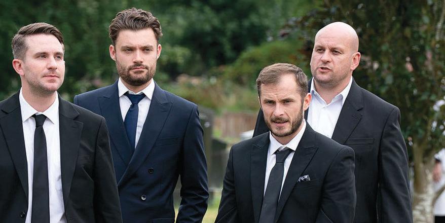 Callum reels as husband Ben returns for Jonno's funeral