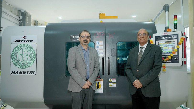JK TYRE INSTALLS TYRE BUFFING AND GRINDING MACHINE AT NATRAX