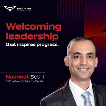 MONTRA ELECTRIC APPOINTS NAVNEET SETHI AS CEO – EM&HCV