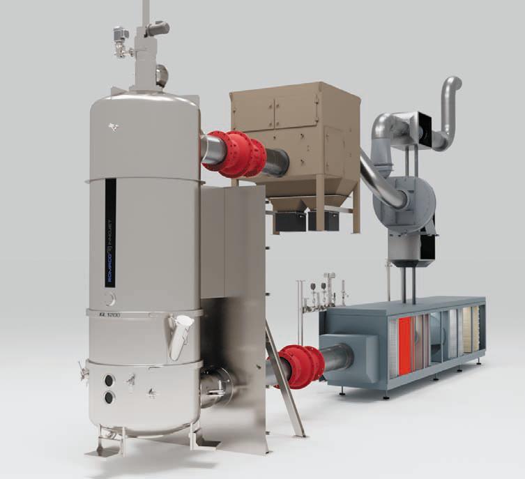 Heat recovery in fluid bed processes Up to 60% energy saving