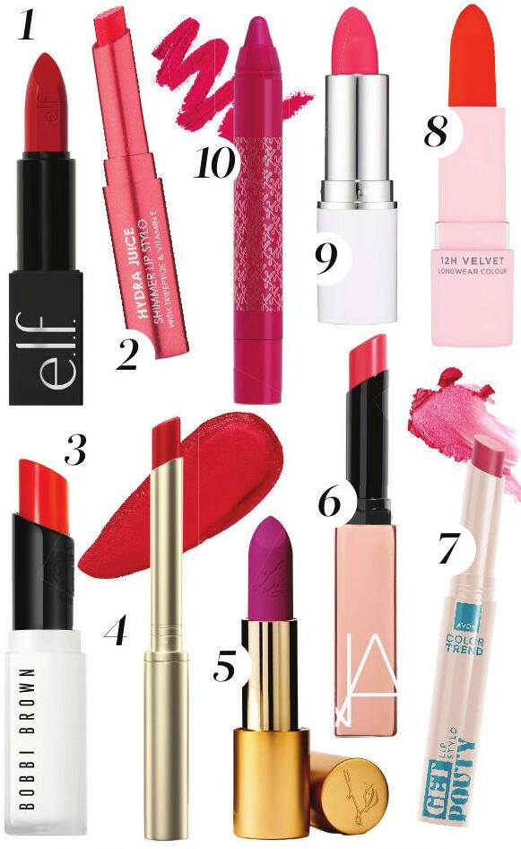 10 OF THE BEST: Uplifting LIPSTICKS
