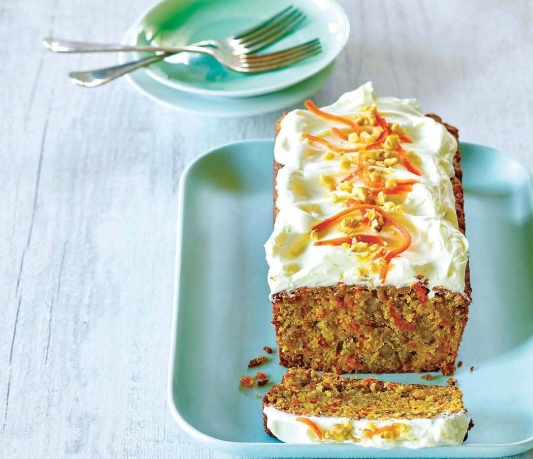 Grainfree Carrot Cake with YogurtCream Cheese Frosting