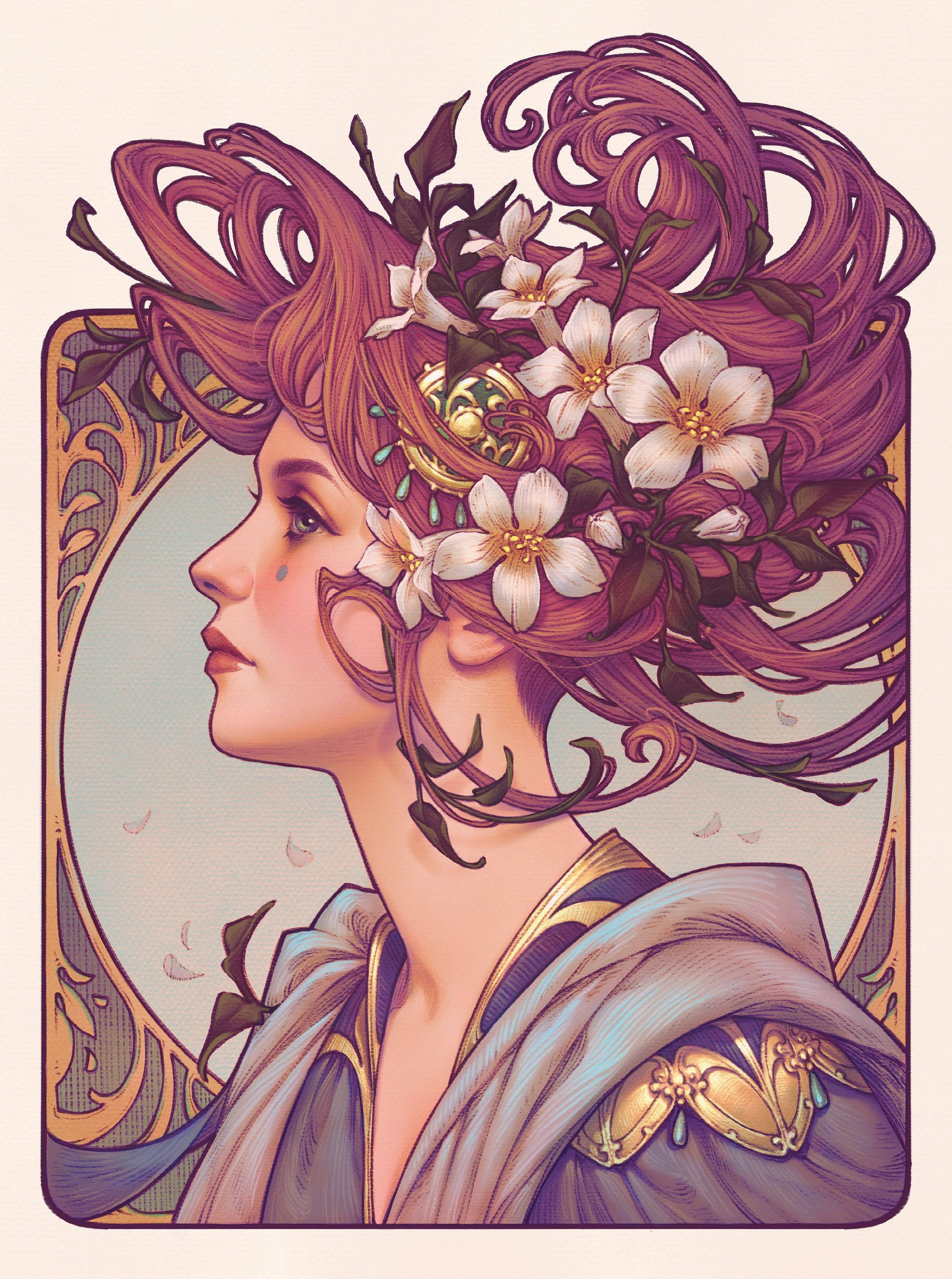 art nouveau drawings