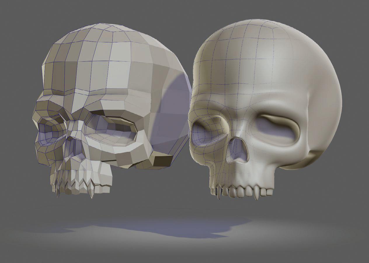 BUILD A POLYGON SKULL
