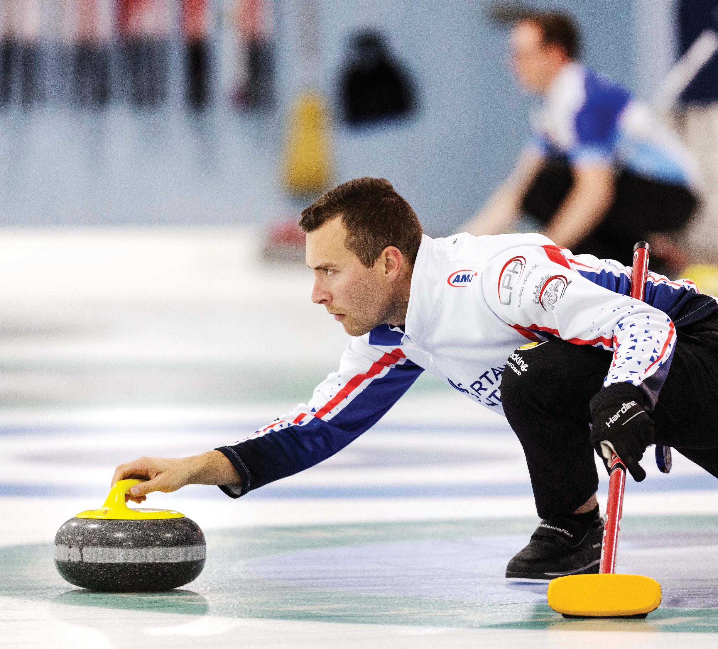 CURLING STONES TAKE CENTER ICE AT THE OLYMPICS