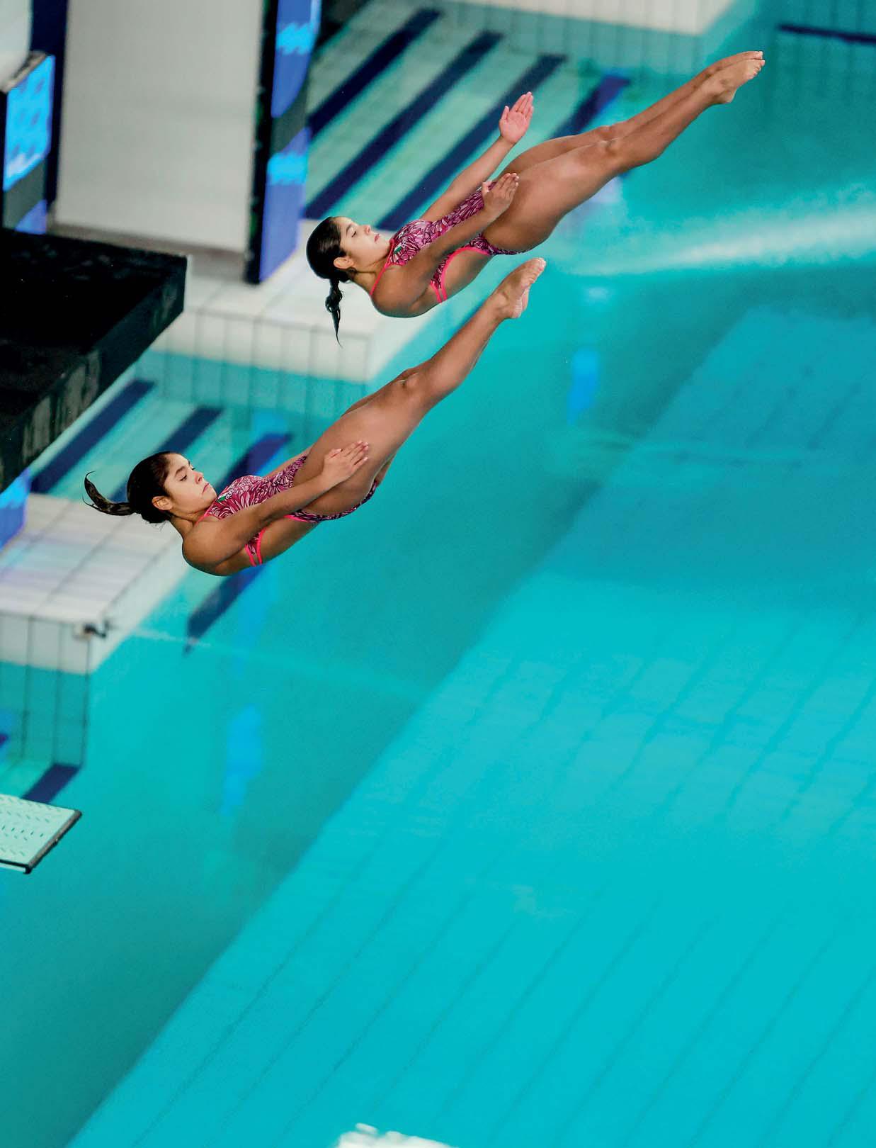 LÍA Y MÍA, LAS GEMELAS CLAVADISTAS QUE ASPIRAN AL ORO EN LOS ÁNGELES 2028