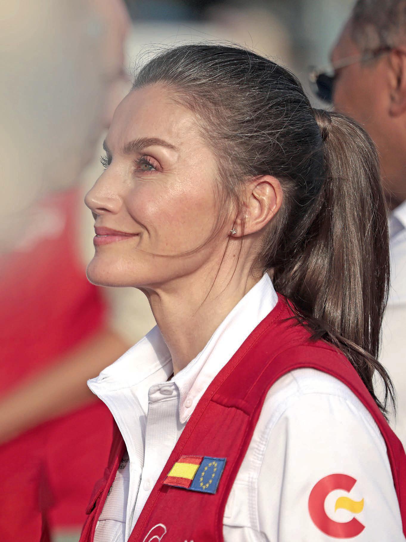 Letizia, la reina del chaleco rojo