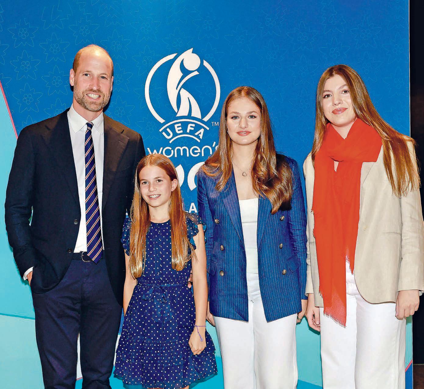 El príncipe Guillermo presenta a Charlotte a Leonor y Sofía