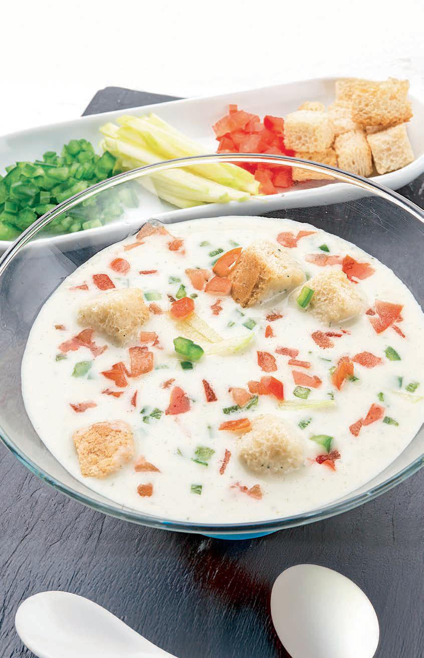 Gazpacho extremeño de huevo