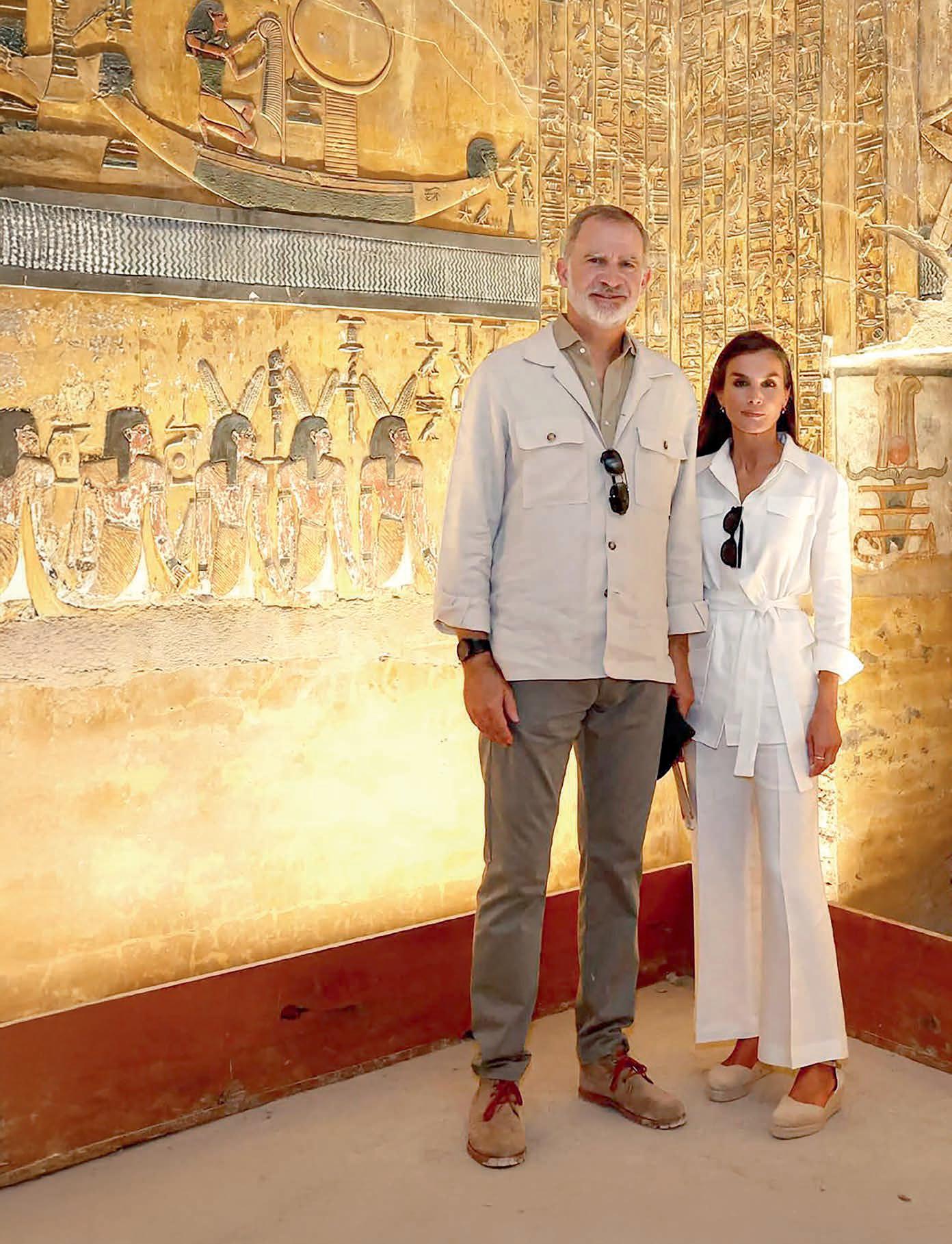 Los Reyes se rinden ante la belleza de Egipto