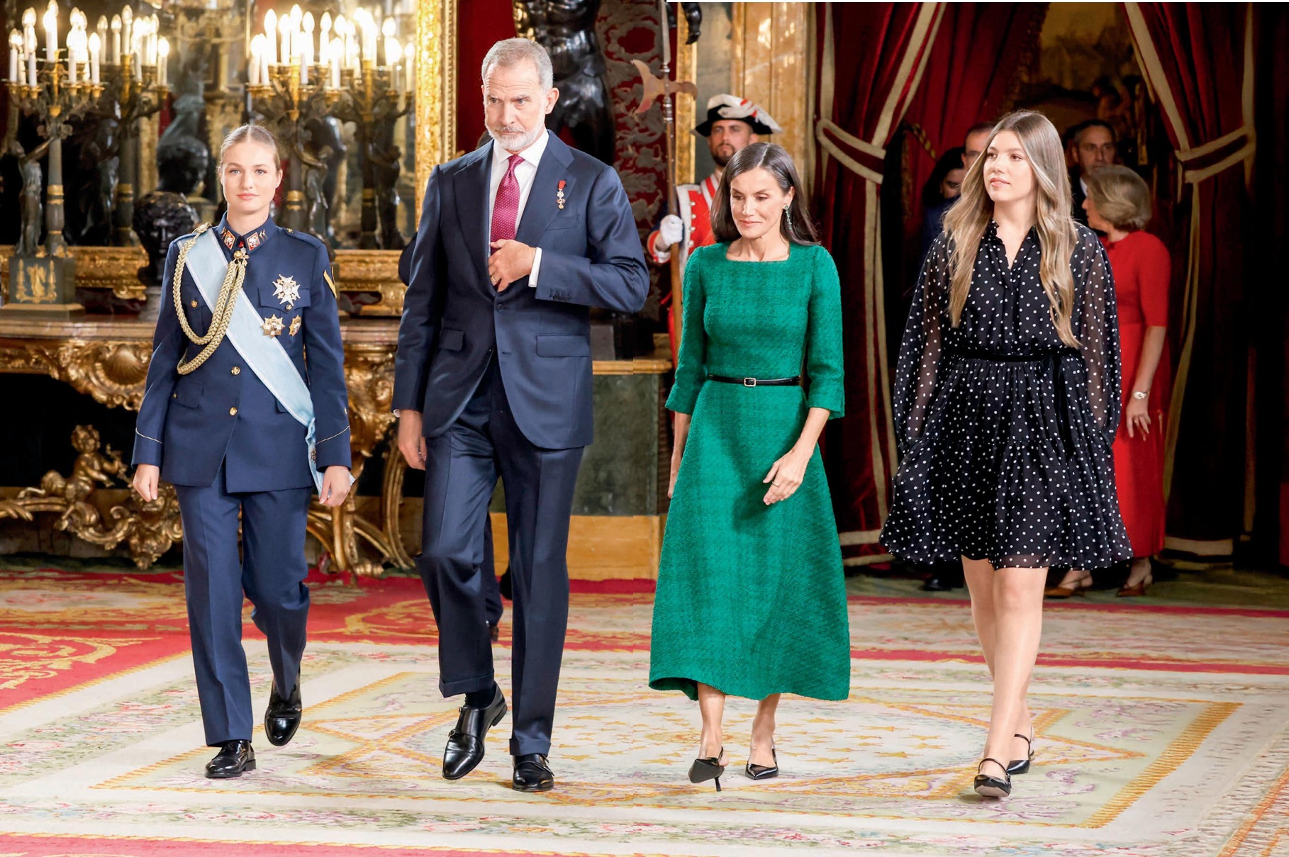 La Familia Real celebra unida la Fiesta Nacional
