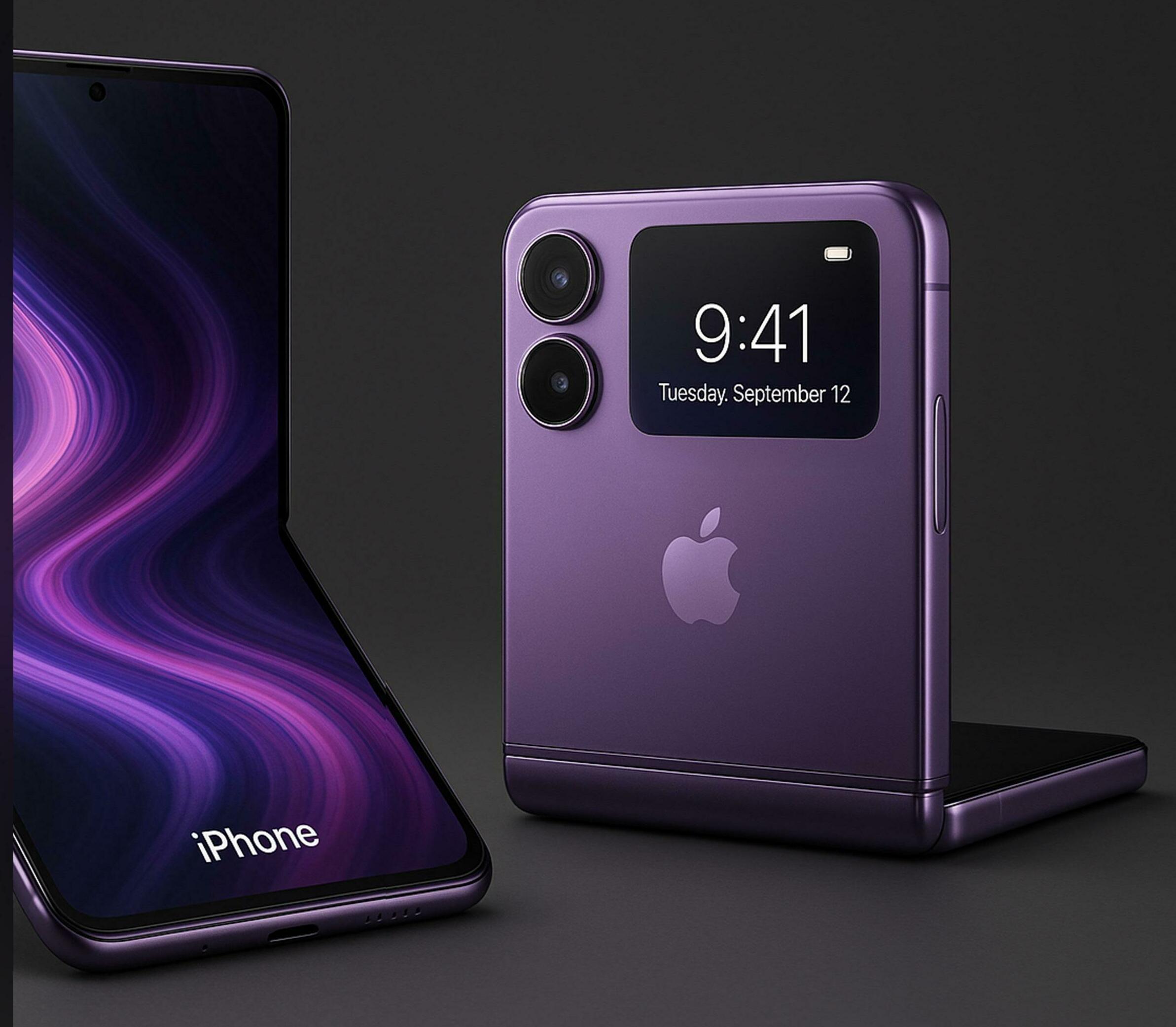 APPLE'S FIRST FOLDABLE IPHONE SET FOR 2026 WITH FOUR CAMERAS, TOUCH ID, AND A FUTURE WITHOUT SIM SLOTS