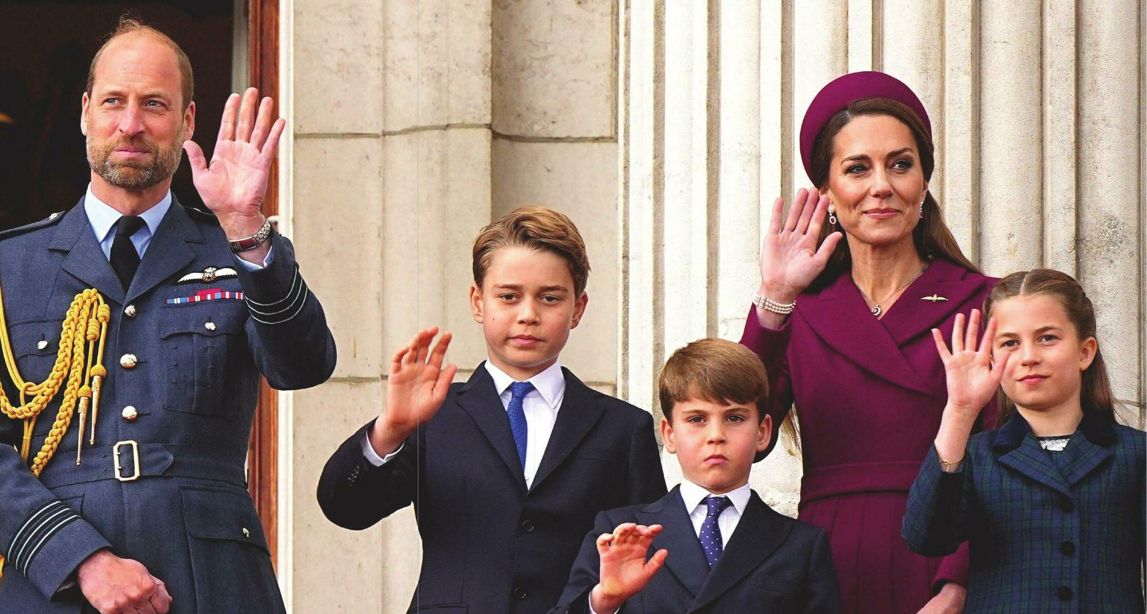 LA IMAGEN DE LA UNIÓN LOS PRÍNCIPES DE GALES REAPARECEN CON SUS HIJOS POR SORPRESA PARA CELEBRAR EL DÍA DE LA VICTORIA