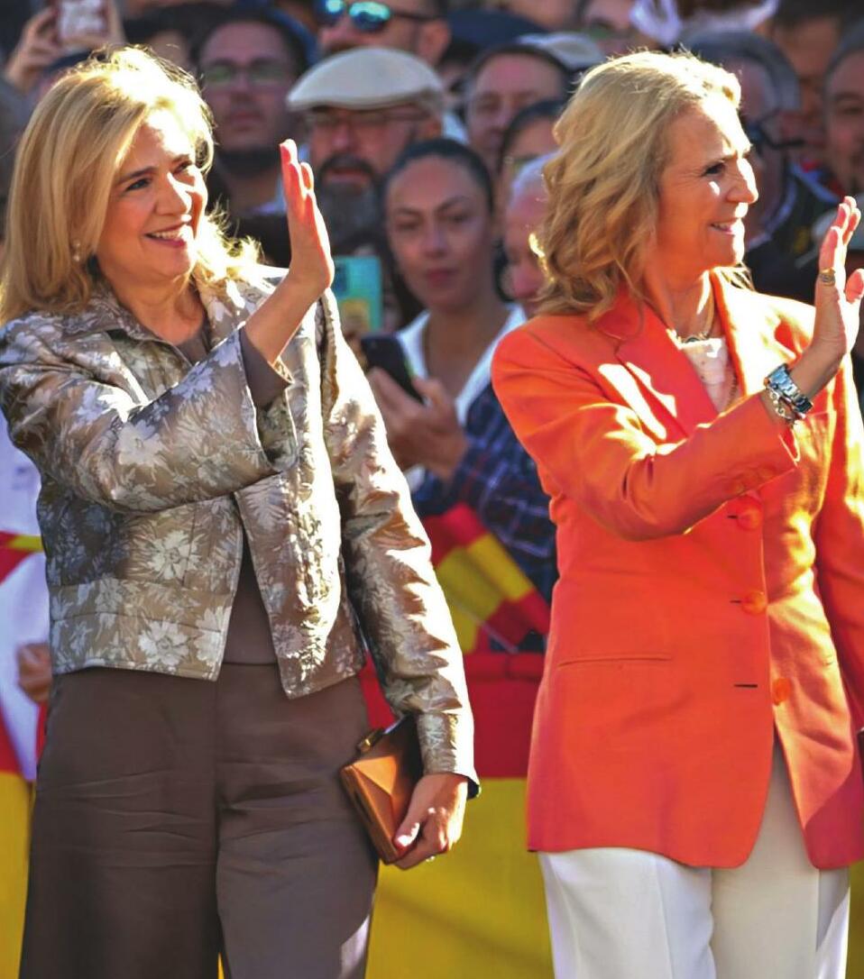 LAS INFANTAS ELENA Y CRISTINA LA ESPERADA IMAGEN DE SU REGRESO JUNTAS A LA ESCENA PÚBLICA