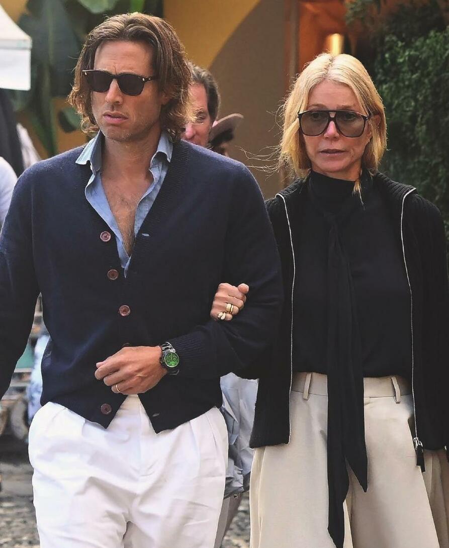GWYNETH PALTROW TRIPLE CELEBRACIÓN, EN PORTOFINO, JUNTO A SU MARIDO, BRAD FALCHUK