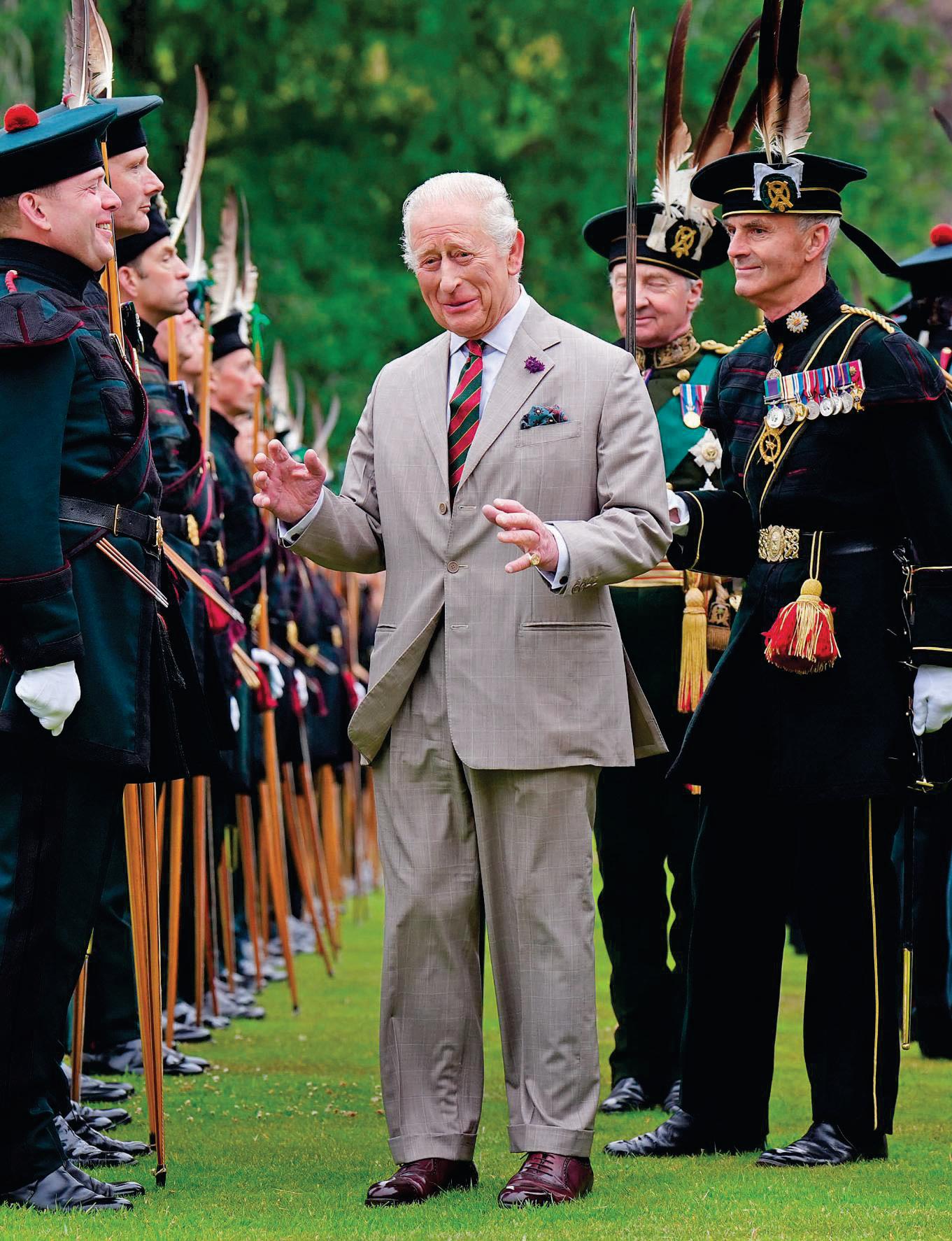 KING SAVOURS SCOTTISH TRIP