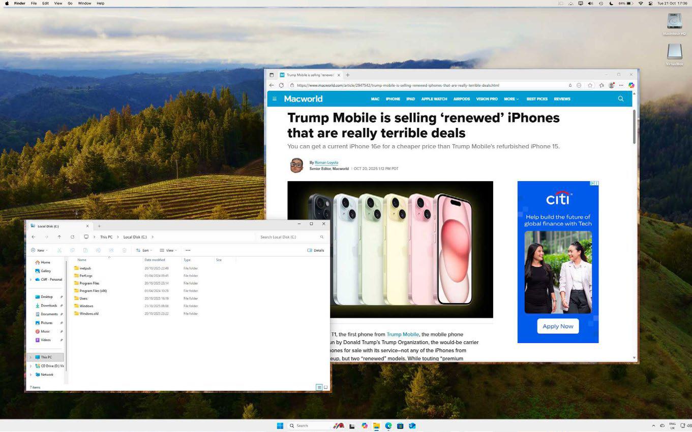 VirtualBox: Supports Windows on M-series Macs, but not for beginners