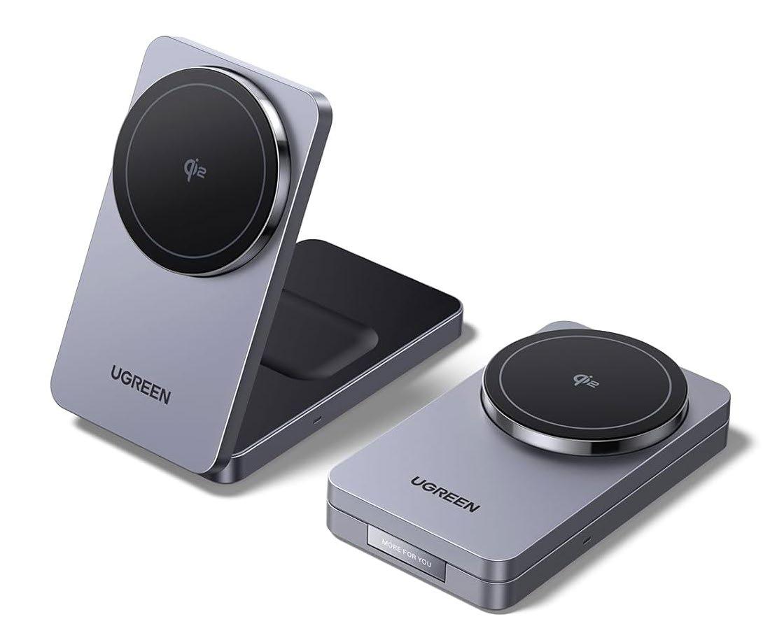 UGREEN MAGFLOW QI2 2-IN-1 CHARGER: PRACTICAL TRAVEL CHARGING STATION