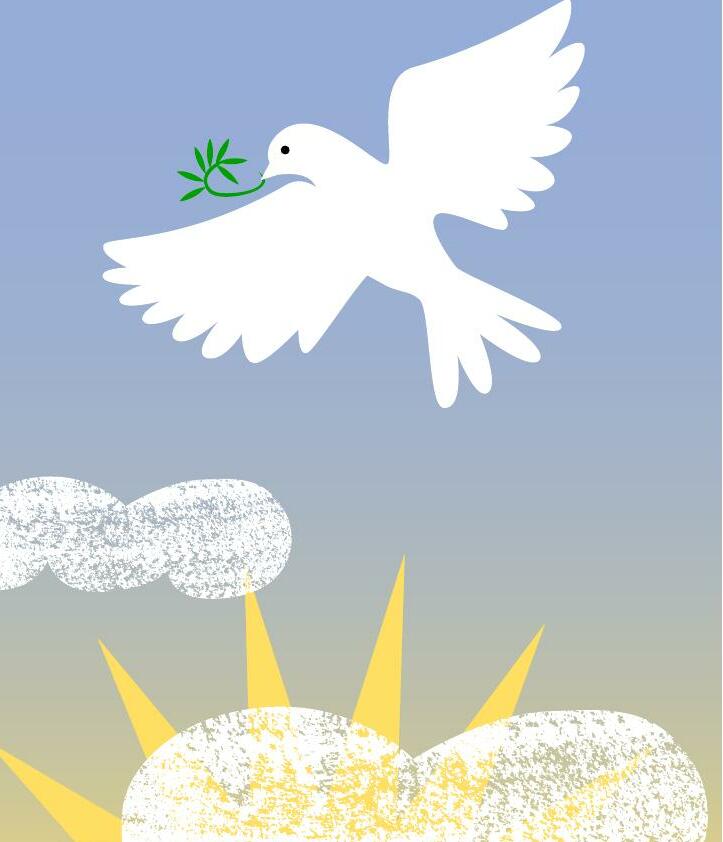 Peace takes flight