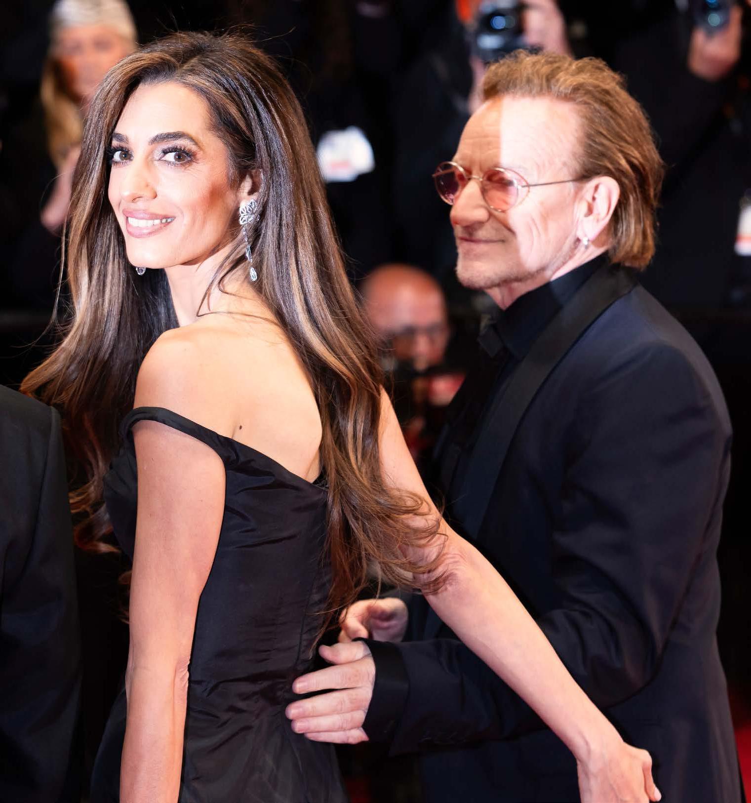 GEORGE JEALOUS AS BONO & AMAL GROW CLOSE!