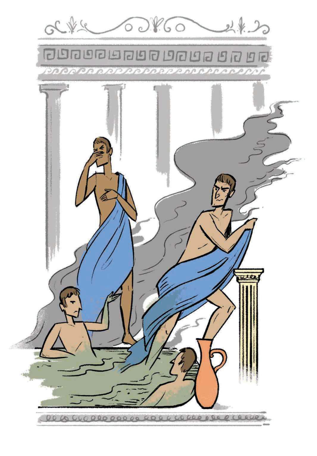 The ancient baths of Pompeii were outrageously filthy