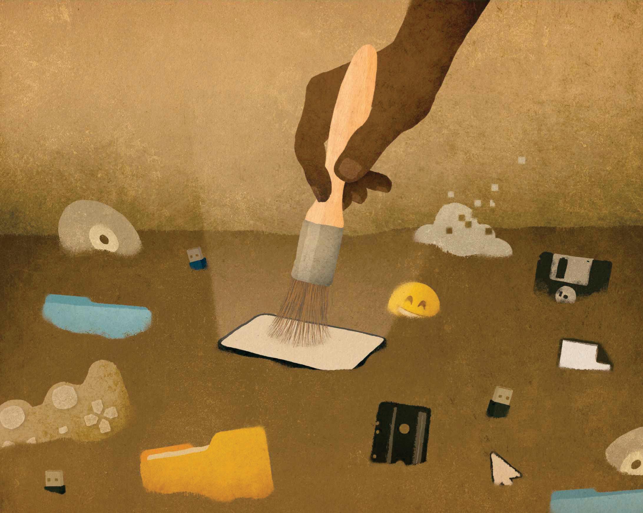 "A tidal wave of digital material will overwhelm recordkeeping institutions"