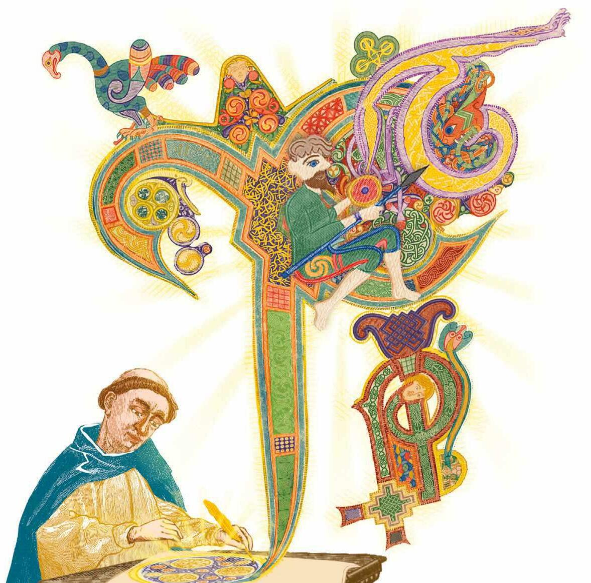 The Book of Kells is a masterwork of medieval calligraphy and painting