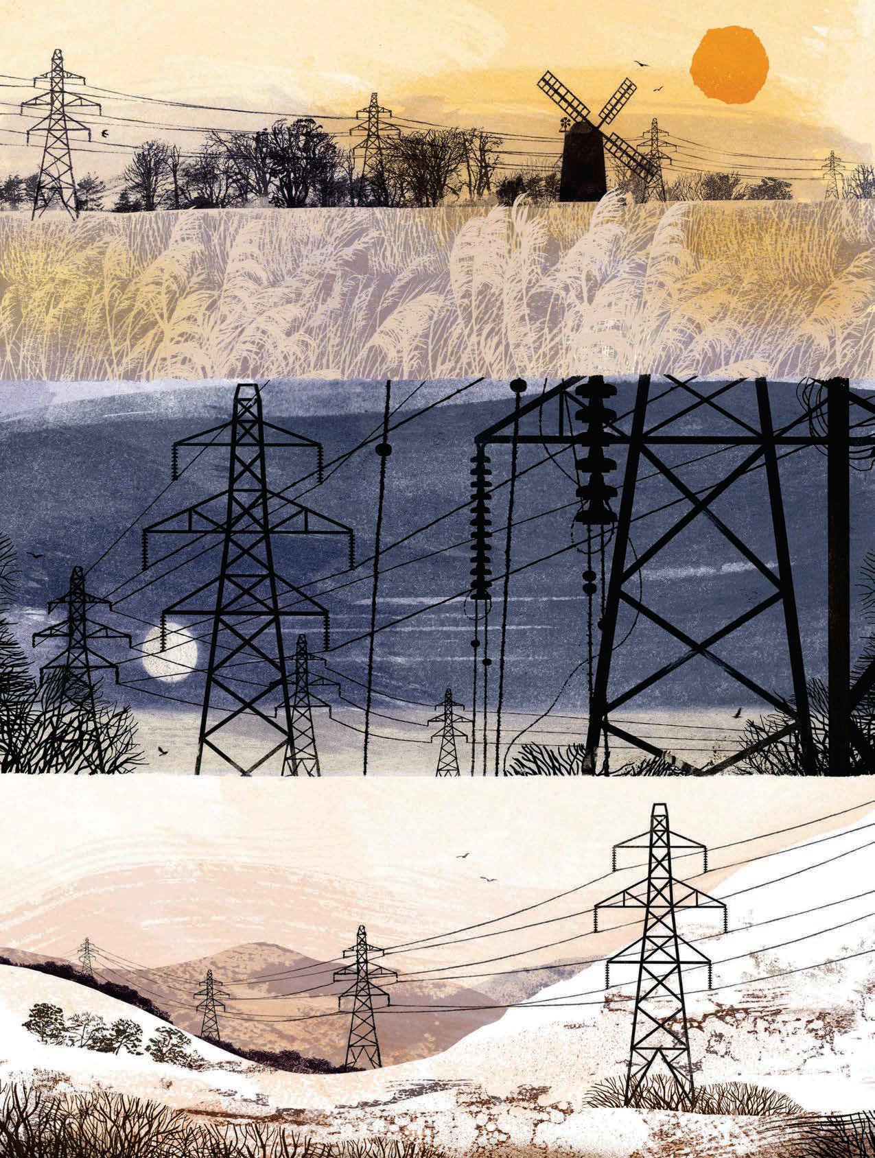 Pylon proposals for the 'Great Grid Upgrade' spark protests