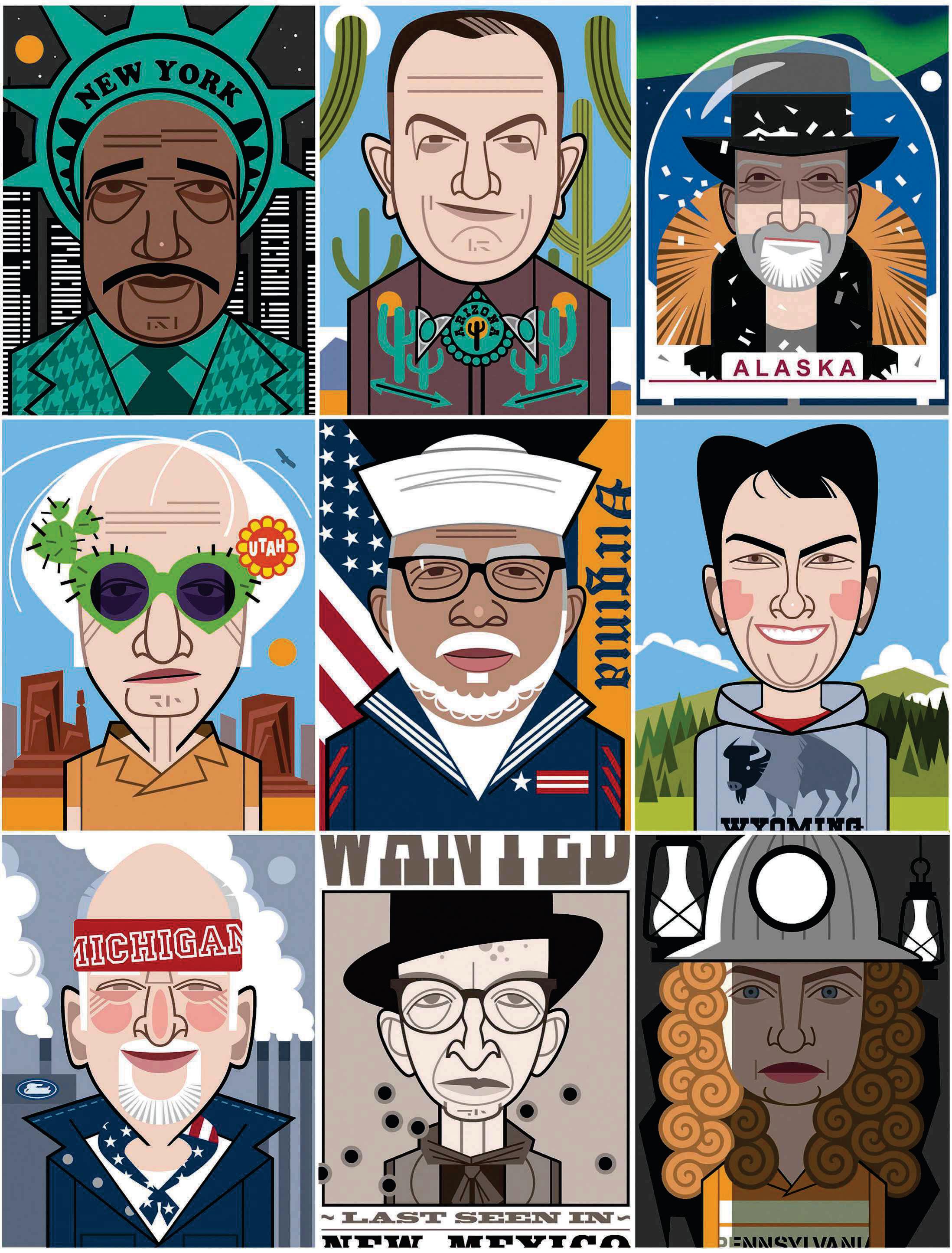 15 pieces about US states