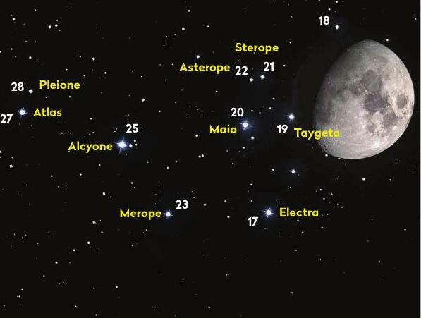 Lunar occultation of the Pleiades