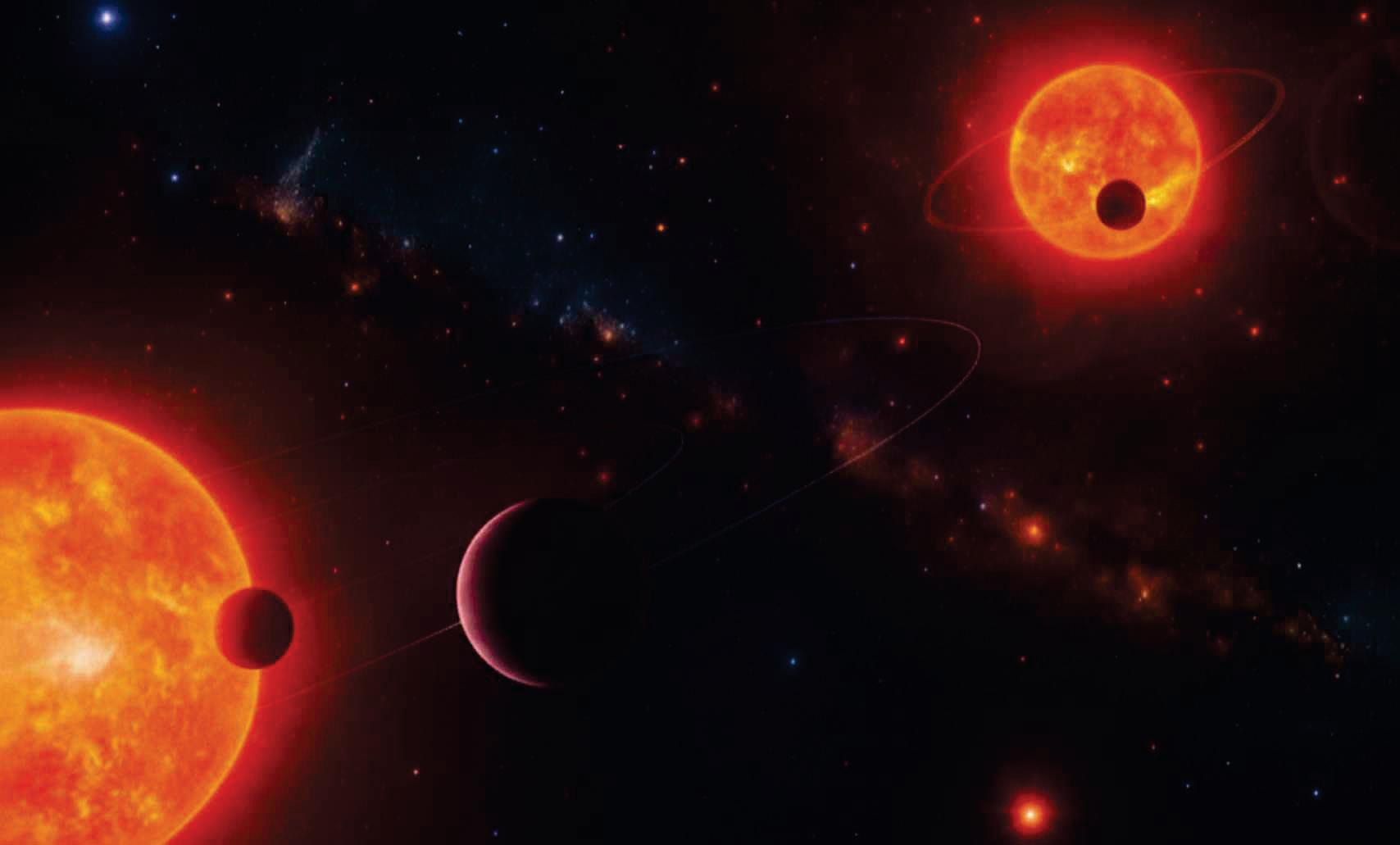 Earth-sized planets found orbiting double stars