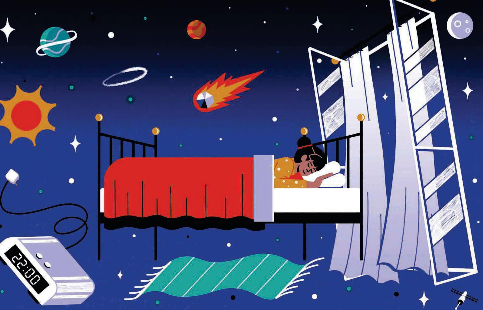 To sleep among the stars