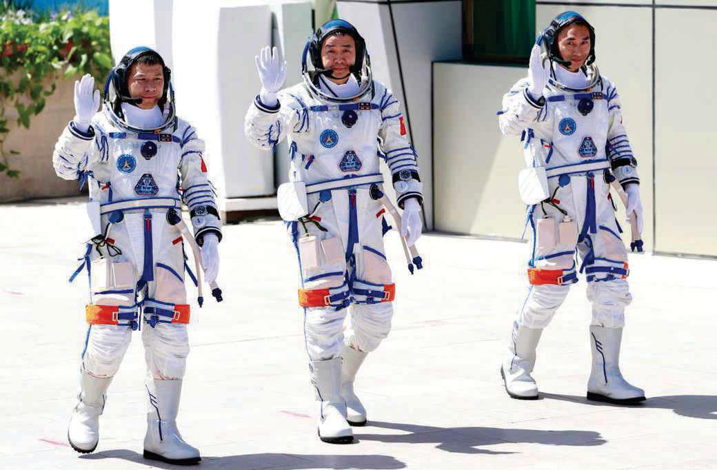 Space junk strands astronauts on space station