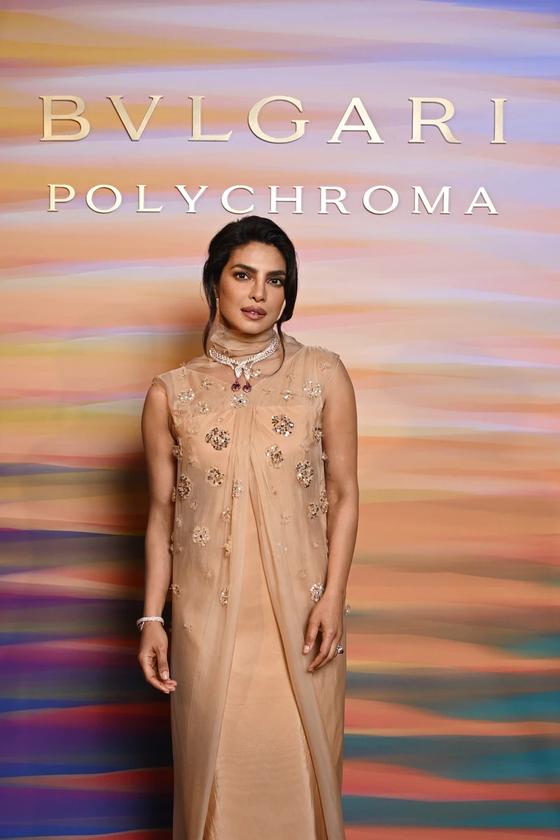 GLOBAL ICON PRIYANKA CHOPRA GREETS THE WORLD WITH A NAMASTE AT BVLGARI EVENT IN SICILY.!