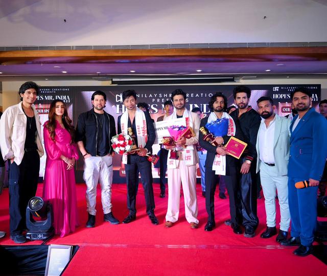 Aftab Shivdasani, Vishal Kotian and Sanna Suri attended "Hopes Mr. India 2025" in Mumbai, organized by Ravi Singh