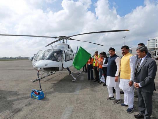Madhya Pradesh Launches PM Shri Tourism Helicopter Service Becomes the First State in India to Introduce Intra-State Air Connectivity Bhopal