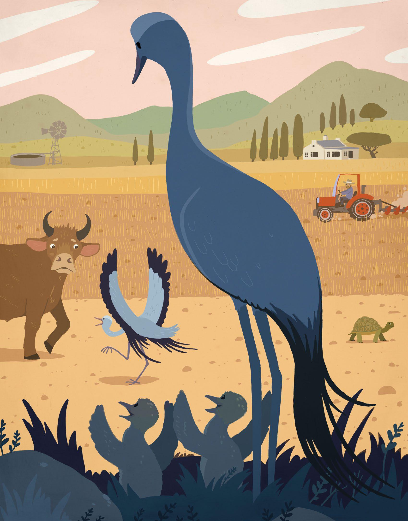 CAREN the BLUE CRANE