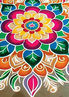 অন্দর সাজে পুজো পুজো গন্ধ