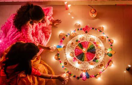 অন্দর সাজে পুজো পুজো গন্ধ