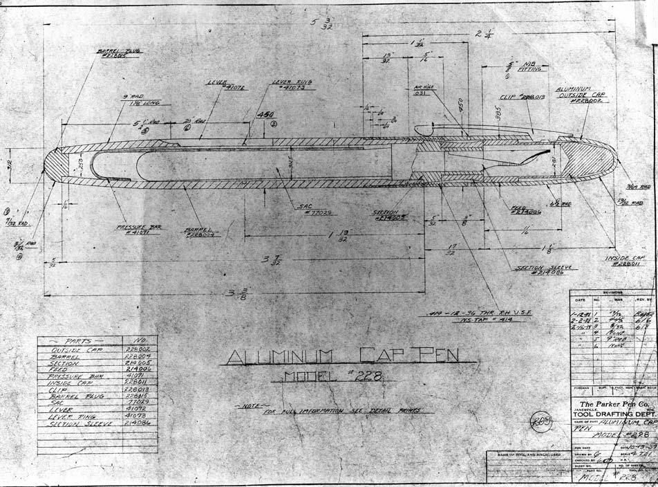 Parker's First "Aluminum Cap Pen”