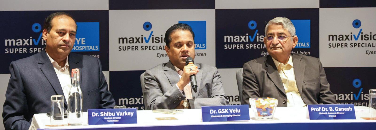 MAXIVISION EXPANDS INTO CHENNAI WITH RS100 CR EYECARE INVESTMENT