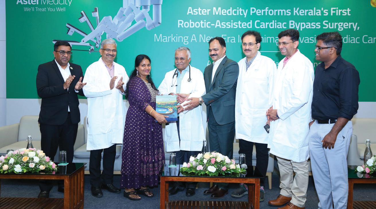 ASTER MEDCITY PERFORMS KERALA'S FIRST ROBOTIC-ASSISTED HEART BYPASS SURGERY