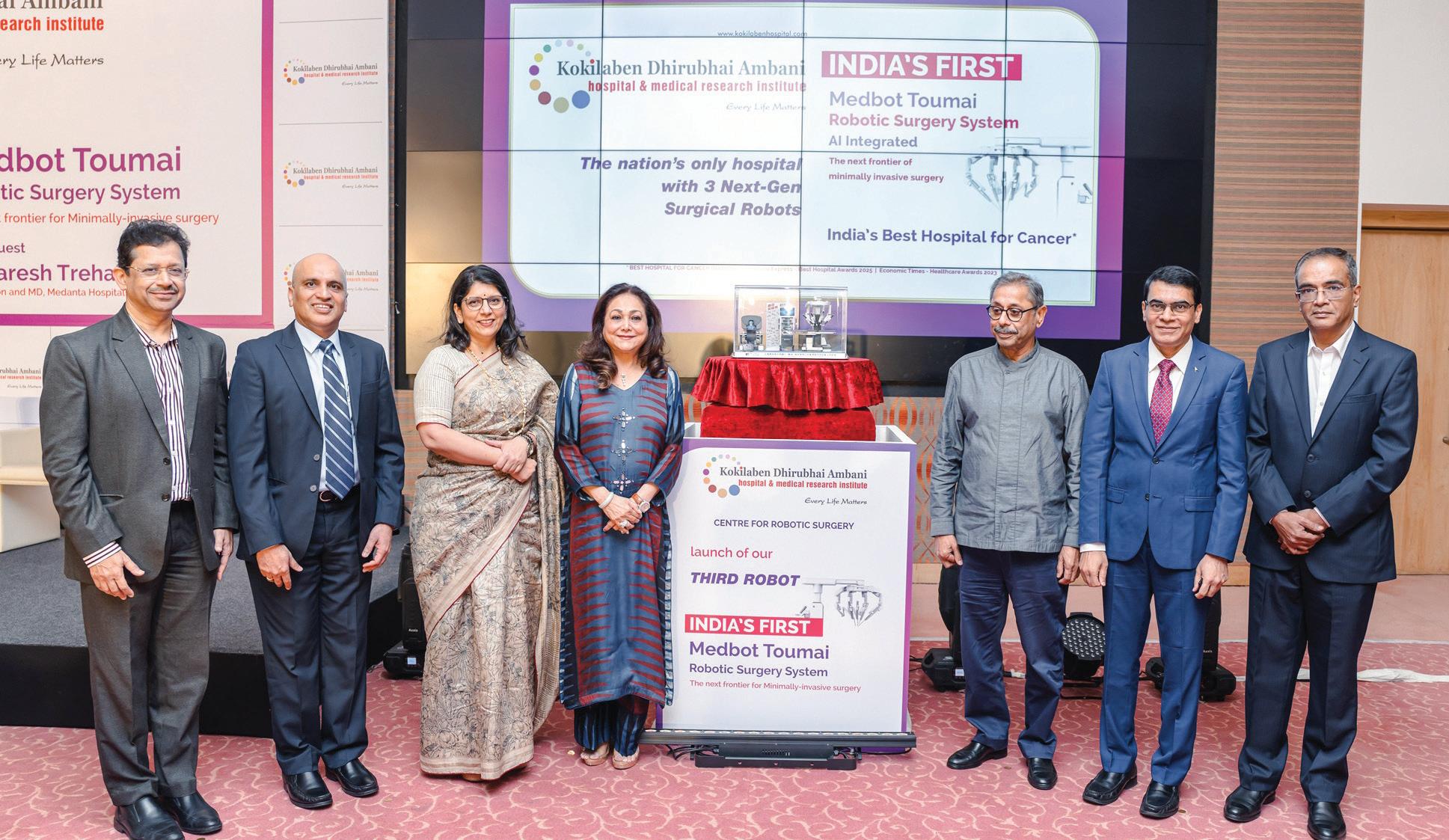 KOKILABEN HOSPITAL LAUNCHES INDIA'S FIRST TOUMAI ROBOTIC SURGERY SYSTEM