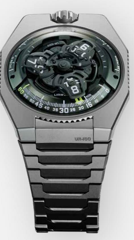 FUTURISTIC TIME SCULPTED IN GREEN