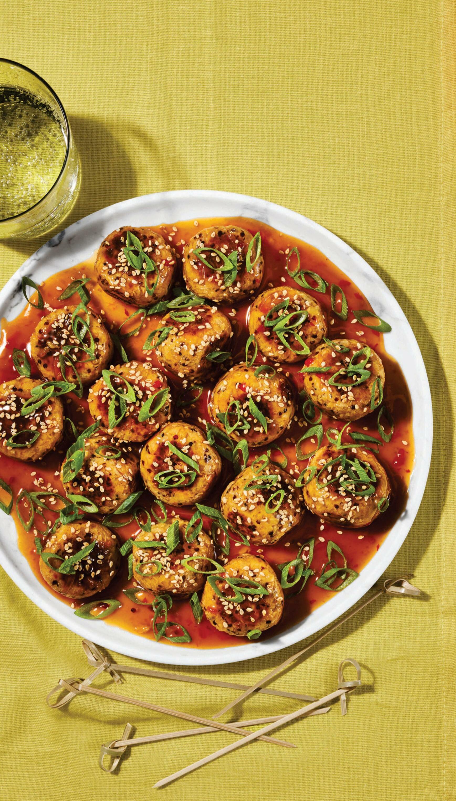 SWEET & SPICY CAULIFLOWER "MEATBALLS"