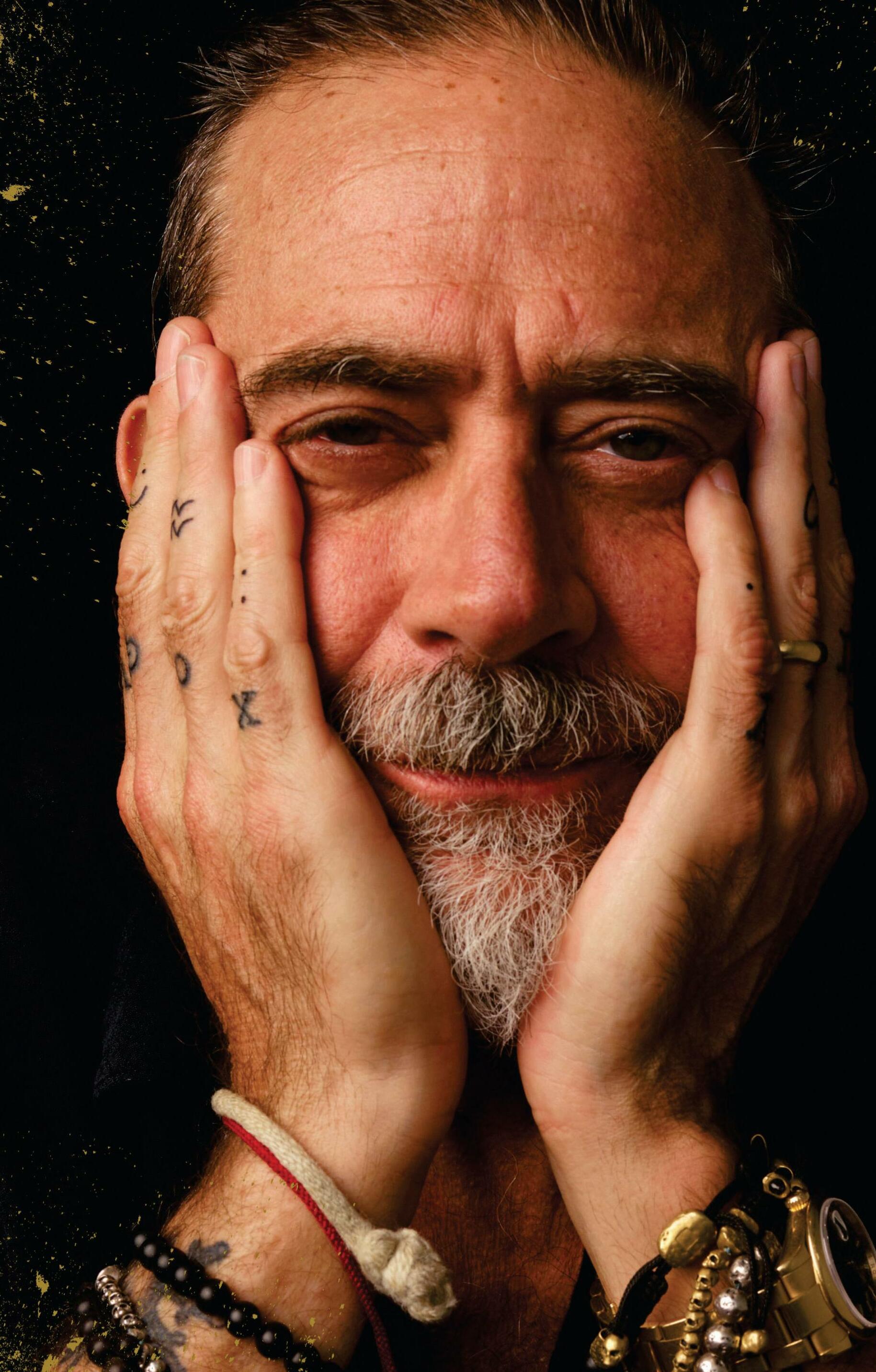 JEFFREY DEAN MORGAN TAKING A BIG SWING